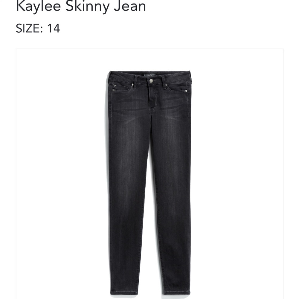 Black skinny jeans Liverpool size 14